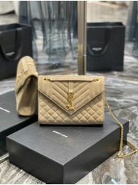 Hot Yves Saint Laurent ENVELOPE MEDIUM BAG IN MIX MATELASSE SUEDE 487206 BEIGE Tl14589io40