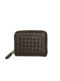 Imitation AAA Bottega Veneta Intrecciato Nappa Mini Wallet 5818 Brown Tl17328kf15