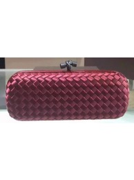 Knockoff High Quality Bottega Veneta STRETCH Knot Sheepskin Leather Clutch BV8651 Burgundy Tl17161FA65