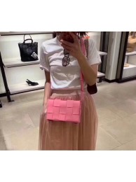 Replica Bottega Veneta Sheepskin Weaving Original Leather 578004 rose Tl17085aG44