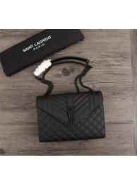 Replica SAINT LAURENT Medium satchel 487206 black Tl14900HB48