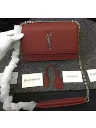 Replica Yves Saint Laurent Monogramme Cross-body Shoulder Bag Y3370 Wine Tl15223Hd81