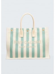 Replica Yves Saint Laurent TWEED AND LAMBSKIN shopping bag Y677922 light blue Tl14479ls37