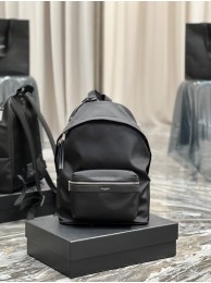 SAINT LAUREN CITY BACKPACK IN ECONYL SMOOTH LEATHER AND NYLON 534967 black Tl14399Yv36