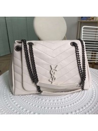 SAINT LAURENT leather shoulder bag Y554256 cream Tl14979MB38