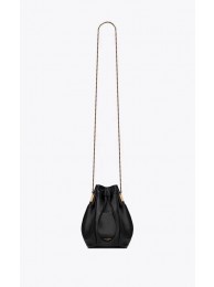 SAINT LAURENT Teddy leather bucket bag Y550168 black Tl14985KX86