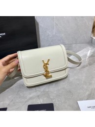 SOLFERINO SMALL SATCHEL IN BOX SAINT LAURENT LEATHER 63430 white Tl14777su78