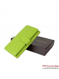 Top Bottega Veneta Intrecciato Nappa Continental Wallet BV178 Green Tl17377lE56