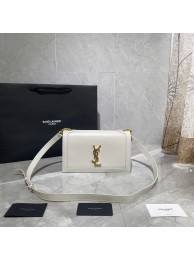 Yves Saint Laurent Calfskin Leather Shoulder Bag Y635627 White Tl14787Ym74